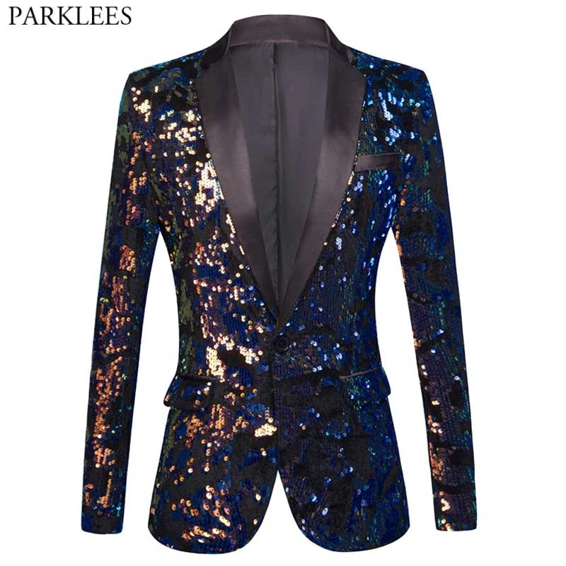 Chaqueta con de lentejuelas para hombre, de fiesta, cena, graduación|chaqueta de deporte| - AliExpress