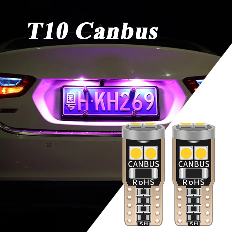 10pcs T10 W5W LED Car Interior Light Dome Reading License Plate Lamp Clearance Auto Lamps For Nissan Qashqai Juke Tiida X-Trail |