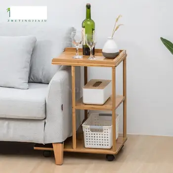 

All Bamboo Mobile Sitting Room A Few Small Tea Table Of Sofa Side Angle Of Contracted Nordic Mini Nightstand Modern Side Table