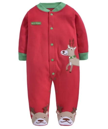 Orangemom/модные детские пижамы и одежда для сна для новорожденных; одежда для малышей; одежда для маленьких мальчиков; комбинезоны для девочек из хлопка; детские комбинезоны - Цвет: redlv