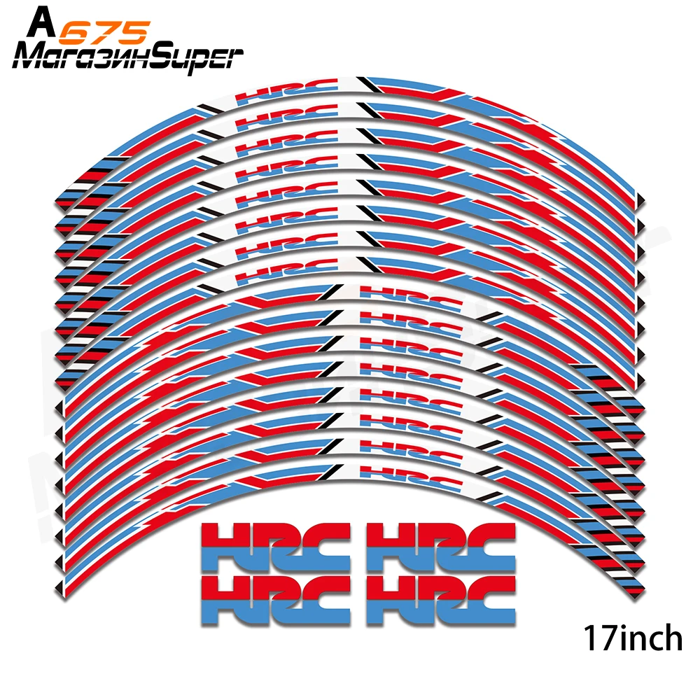 Новинка, наклейки на колеса мотоцикла, светоотражающие наклейки, наклейка 17 дюймов, обод для HONDA HRC CBR1000RR CBR600RR F5 CBR 1000 600 RR
