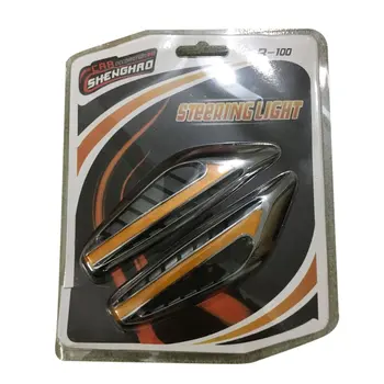 

1 pair(2pcs) Car Styling Universal 12V Car LED Turn Signal Light Lamps Blade Steering Light Fender Side Marker Light Hot