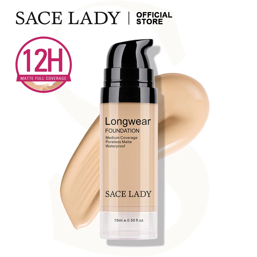 SACE LADY Жидкая основа для макияжа лица матовая отделка водостойкая косметика