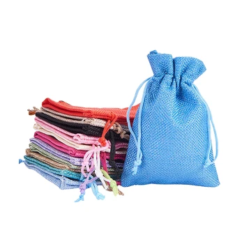 

40 PCS SMALL LINENS DRAW STRING PARTY FAVOUR BAGS FOR SOAP CANDLE JEWELRY