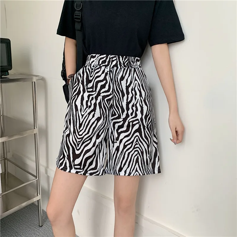 

Women's shorts oversized Sports Sweatpants undefined y2k Kawaii High waist harajuku summer aesthetic stripe loose clothing