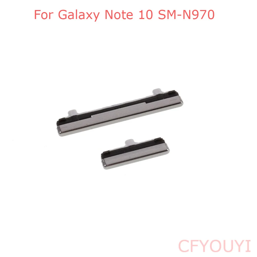 2Pcs/Set Power Volume Control Button For Samsung Galaxy Note 10 N970 Side Key Power Button and Volume Buttons Replacement Part