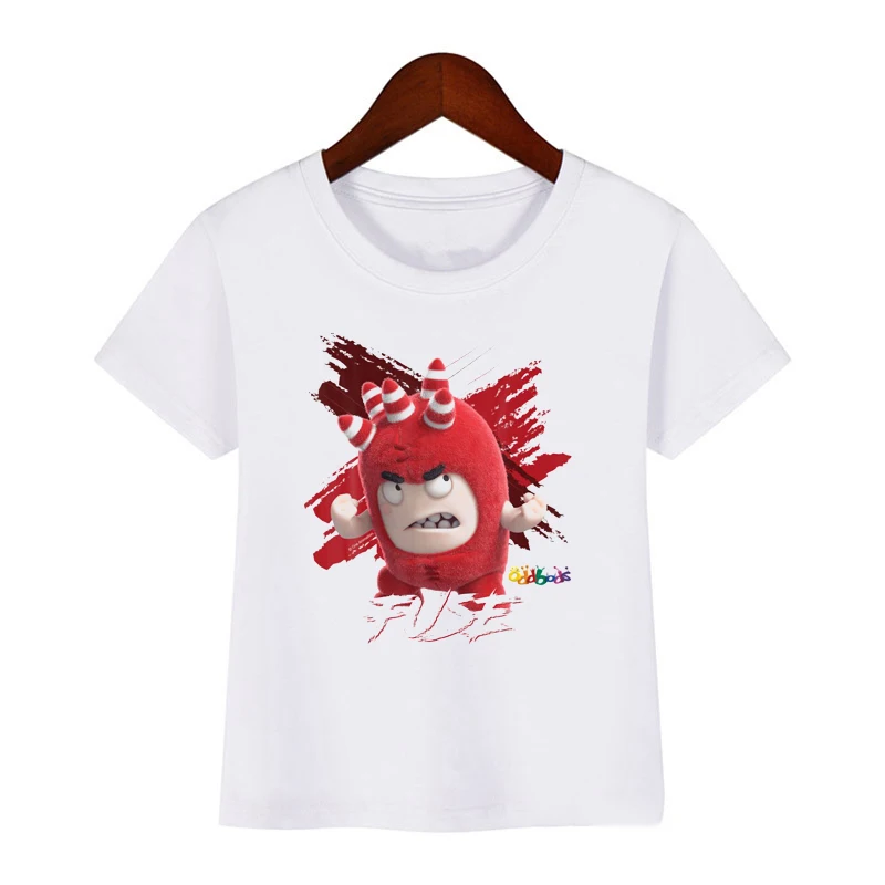 Children T Shirt Funny Cartoon Oddbods Graphic Print For Boys Girls Summer