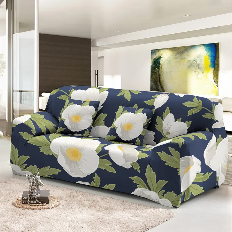 Wholesale Cheap Universal Sofa Cover Elastic 1/2/3/4 Seat High Quality Couch Covers Anti-dust Machine Washable Stretch Slipcover 4