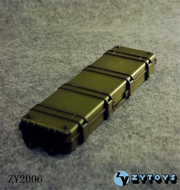 1:6 масштаб 1/6 ZY2006 Пластиковый Чехол Пистолет коробка Рисунок F 12 ''модель оружия игрушка фигурка аксессуары - Цвет: green