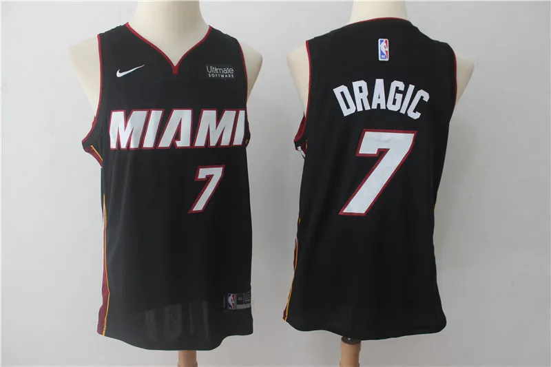 A+++ Качественная мужская футболка для взрослых#3 Dwyane Wade 7 Goran Dragic 21 Hassan Whiteside Jersey - Цвет: for men