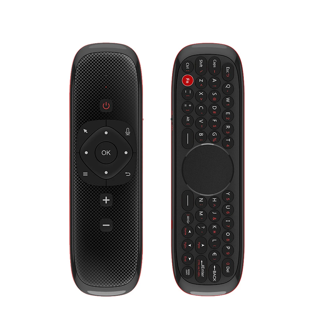 W2 Air mouse голосовой пульт дистанционного управления микрофон 2,4G Беспроводная мини клавиатура гироскоп для H96 MAX X88 pro Android tv box PC