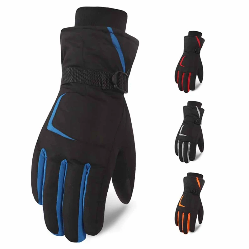 

Brand new Ski Gloves Motorcycle Waterproof Fleece Thermal Gloves Snowboard Snowmobile Gloves Men Women Winter Snow Gloves Male Q