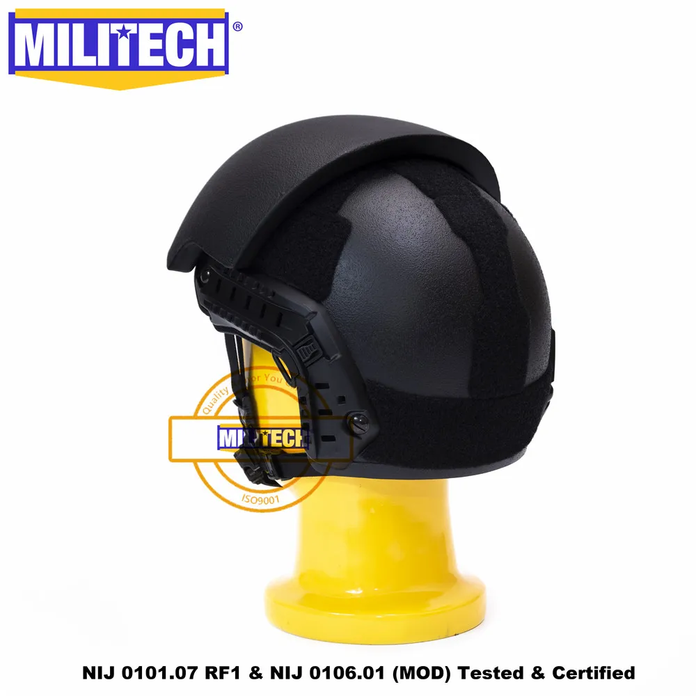 ISO сертифицированный MILITECH NIJ III+ Быстрый модульный 2 в 1 Dial Liner High XP Cut пуленепробиваемый арамидный баллистический шлем NIJ 0101,07 RF1