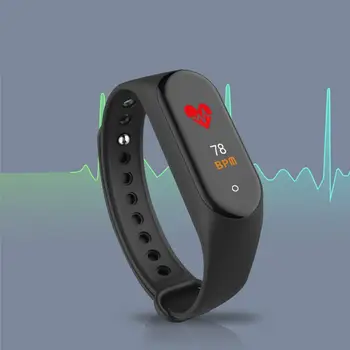

Screen Smart Wristband Heart Rate Monitor Fitness Activity Tracker Smart Band Blood Pressure Music Remote Control