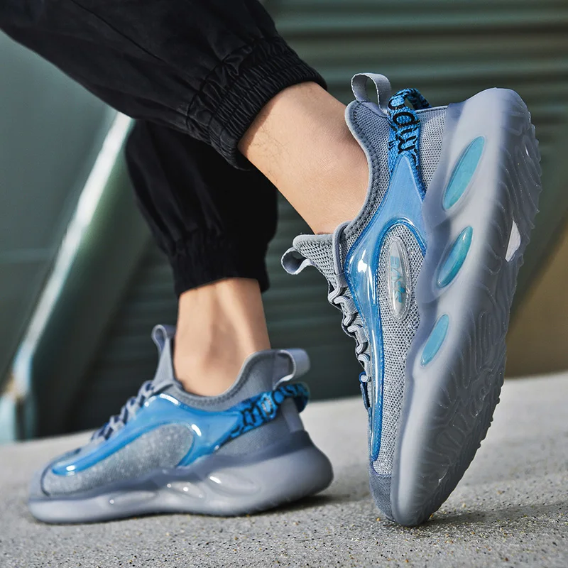

Trendy Breathable Sky Eyes Reflective Running Shoes Men For Trainers Athletic Sports Outdoor Comfortable Jogging chunky Sneakers