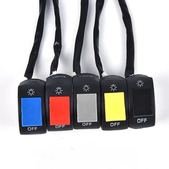 

1Pcs Color 22mm Motorcycle On-Off Switch Push Button Handlebar Switches