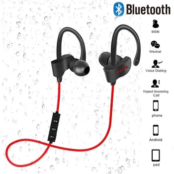 

Bluetooth Wireless Earphones Sport Earbuds Stereo Headsets With Mic Ear-Hook Headphones Handsfree Earpieces For All Smart Phones