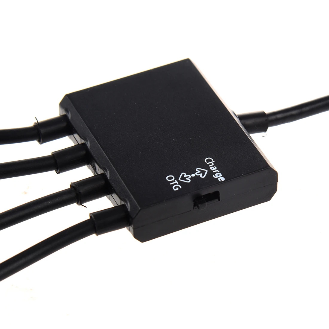 Черный USB 4-портовый микро Мощность грузовой концентратор OTG кабель адаптера