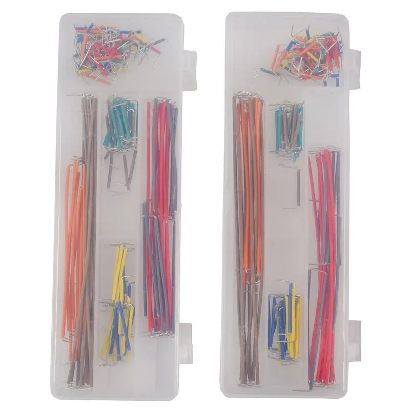 

Top-2X 140pcs Solderless Breadboard Jumper Cable Wire Kit U Shape for Arduino Shield