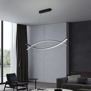 

New Modern LED Pendant Lights For Living Room Dining Room Study Kitchen Bar Black or Gold Pendant Lamp Hanging light Fixtures