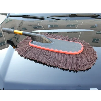 

Retractable Cleaning Car Long Handle Car Wash Brush Dust Duster Wax Mop Dusting