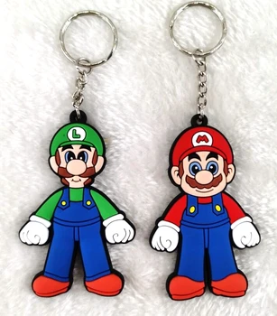 

20 pcs Super Mario PVC keychains Anime PVC pendant key chain