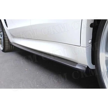 

Carbon Fiber Side Skirts Body Aprons For BMW X5M X6M F85 F86 2015 -2018 3D Style FRP Door Bumper Lip Protector Car styling