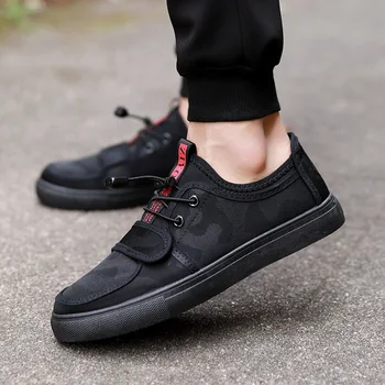 

High Quality Men Shoes Spring Autumn Breathable Men's Vulcanize Shoes Espadrilles Sneakers Men Flats Shoes White Black X14-41