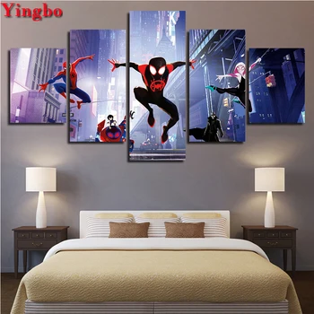 

Spiderman Superhero Diamond Painting Full Square Drill Mosaic Decoration Cross Stitch Diamond Embroidery Rhinestone 5 pie ces
