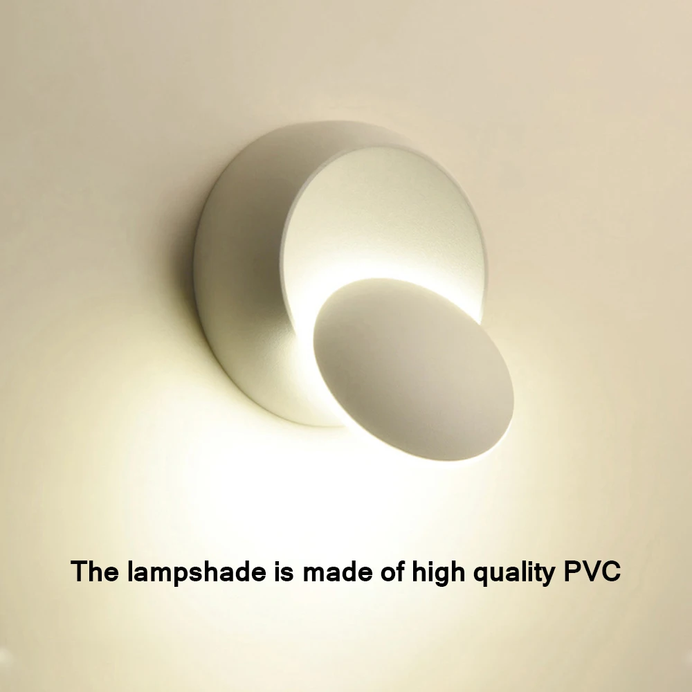 

5W Wall Led Lights Decoration Bed Side Lamp For Bedroom Loft Sconce Light Adjustable 360 Rotatable For Modern Home Interior