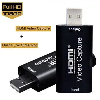 

HDMI Video Capture Device 1080p 30fps Video Capture Disk USB2.0 Video Recorder Adapter Phone Game Capture Card Video Capture