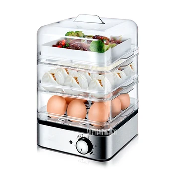 

KY-301 Automatic Timing Egg Cooker Boiler Multifunctional Three Layer Food Steamer Boiling Machine Egg Poacher Cooking Machine