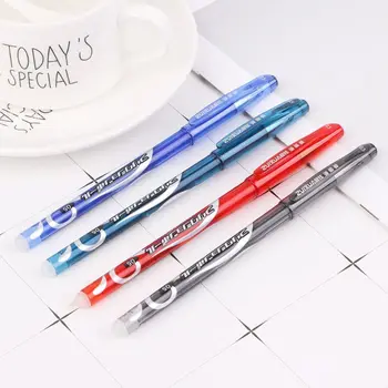 

OOTDTY 12pcs 0.5mm Erasable Pen Red Blue Black Refill Gel Ink Pens Set School Office Supplies Stationery Student Kids Gift