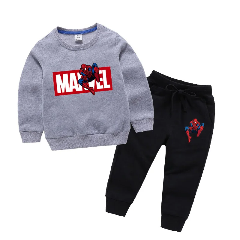 1-10Y Baby Boys Spiderman Clothing Set Sport Suit Children Fashion Child Spider Man Costume Kids Sweatshirts Tracksuit Clothes - Цвет: color 10