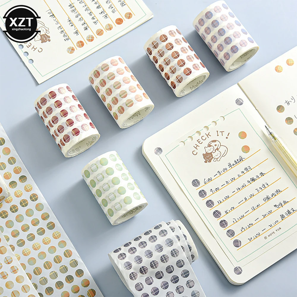 

Colorful Dot Washi Tape Stickers Diary Album Scrapbooking Decoration DIY Label Stickers Tape School Office Stationery