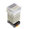 1Pcs DH48S-S Programmable Double Time Delay Relay Socket Base Voltage DC12V DC24V AC110 AC220V ► Photo 2/6