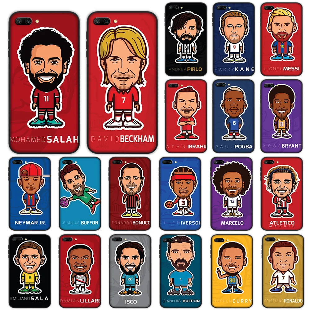 

Football Basketball Stars Messi Soft Case for Huawei Honor Note 10 9 Lite 8X 7A 3GB Pro Y6 Y7 Y9 Prime Nova 3 Cover