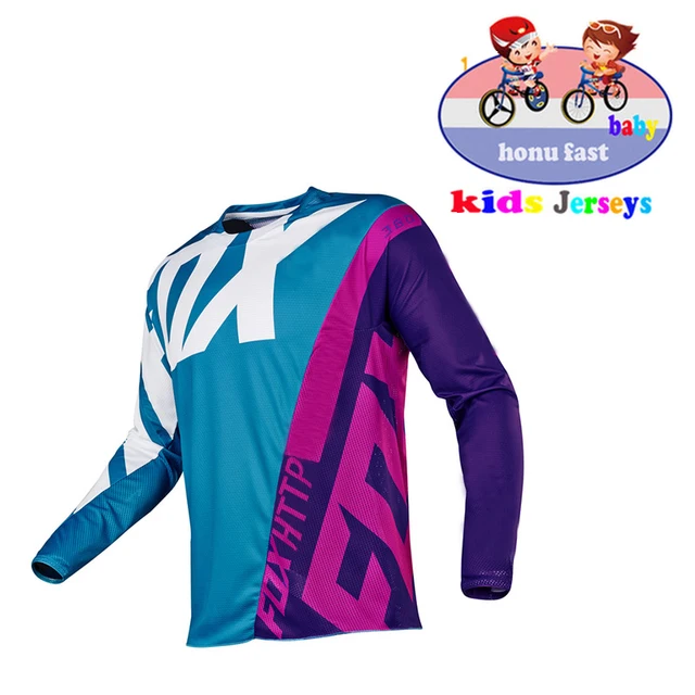 Kids Off Road ATV Racing T-Shirt AM RF Bicycle Cycling Bike FxoDownhill Jersey Motorcycle Jersey Motocross MTB DH MX Ropa D Boys fox Downhill12