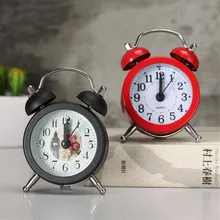 Metal Colorful Mini Alarm Clock Bedroom Clock Portable Timer Children Toys Gifts Table Clock Creative Minimalist Ornaments