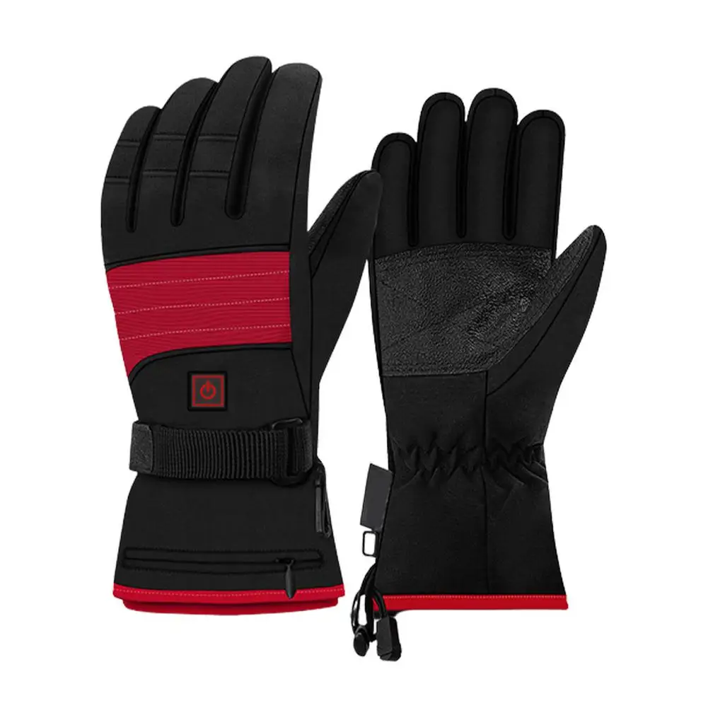 1Pair Heating Gloves Battery Electric Winter Outdoor Motorbike Motorcycle Skiing 