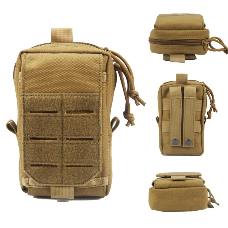 Тактические сумки для охоты на открытом воздухе, Molle EDC, сумка для гаджета, поясная сумка, портативная, водонепроницаемая, для кемпинга, туризма, телефона, кошелек