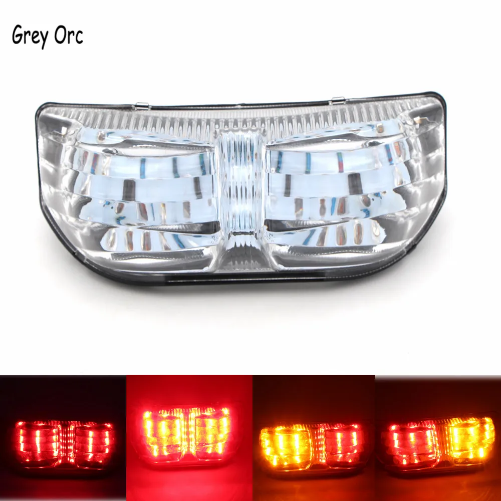 High Quality Integrated LED Rear Tail Light Turn Signal For YAMAHA FZ1 FZ8 2006-2012 rear tail light for mitsubishi outlander 2014 2015 8330a790 rear brake bumper light tail stop turn signal fog lamp free shipping