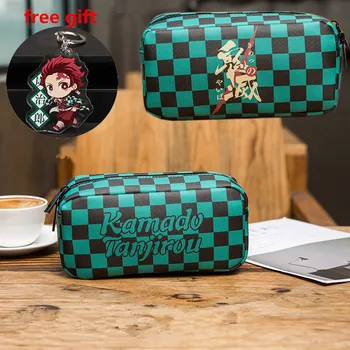 

Anime Kimetsu No Yaiba Stationery Case Student Pencil Toys Case Demon Slayer Tanjirou Nezuko Prop Large Capacity Box