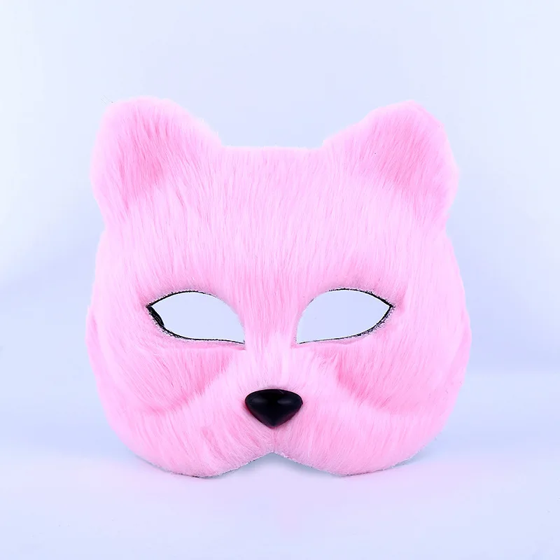 Fox Shape Half Face Eye Mask Christmas Carnival Party Cosplay Mask Halloween Costume Props 5 Colors Male Female Half Face Toy