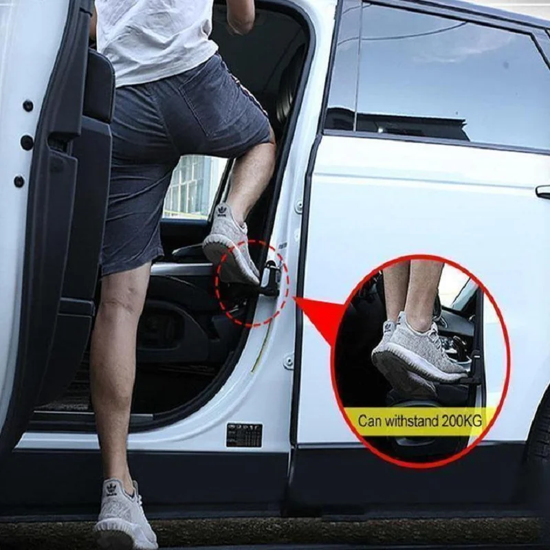 Pedal de puerta de coche plegable multifunción, gancho de pestillo de escalera de equipaje para techo, martillo Auxiliar de Seguridad