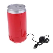 Автомобильный мини-холодильник 5V тепла и классный холодильник USB светодиодный светильник может Тип красный