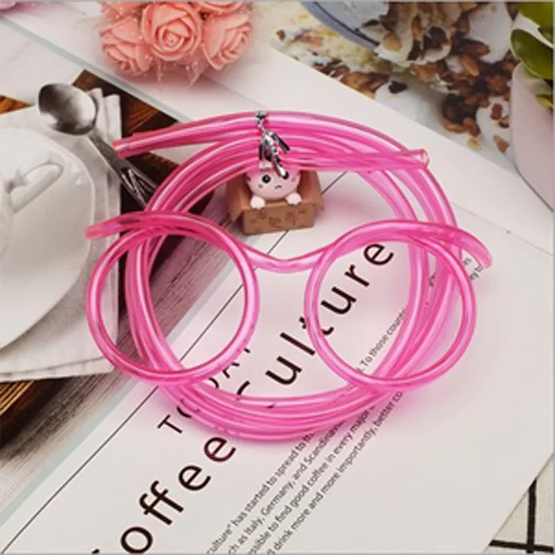  Funny Soft Drinking Straw Eye Glasses Novelty Toy Party Birthday Gift Child Adult DIY Straws Bar Accessories supplies (5)