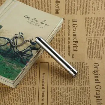 

Round Moon Shape Aluminium Alloy Mini LED Flashlight Torch Lights Keychain UL