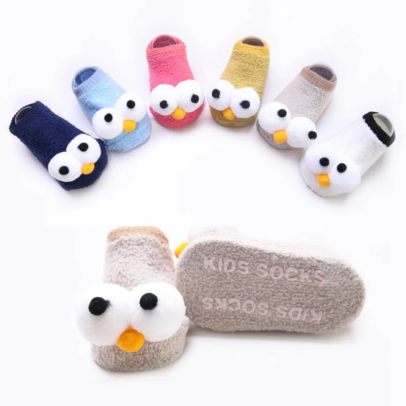 

Cute New Eyes Baby New Year Baby Girls Boys Anti-Slip Socks Slipper Boot Baby Girls Socks Newborn Soft Cute Rabbit Baby Socks