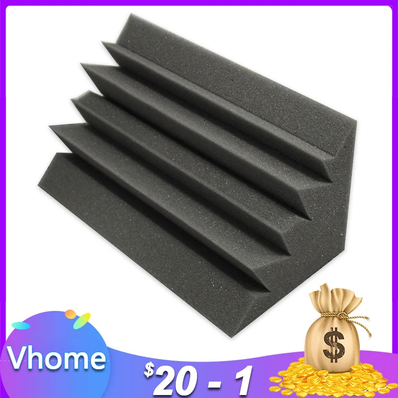 12x12x24 см (4 7x4 7x9 4 дюйма) акустическая пена бас ловушка Звукопоглощающая звуковая
